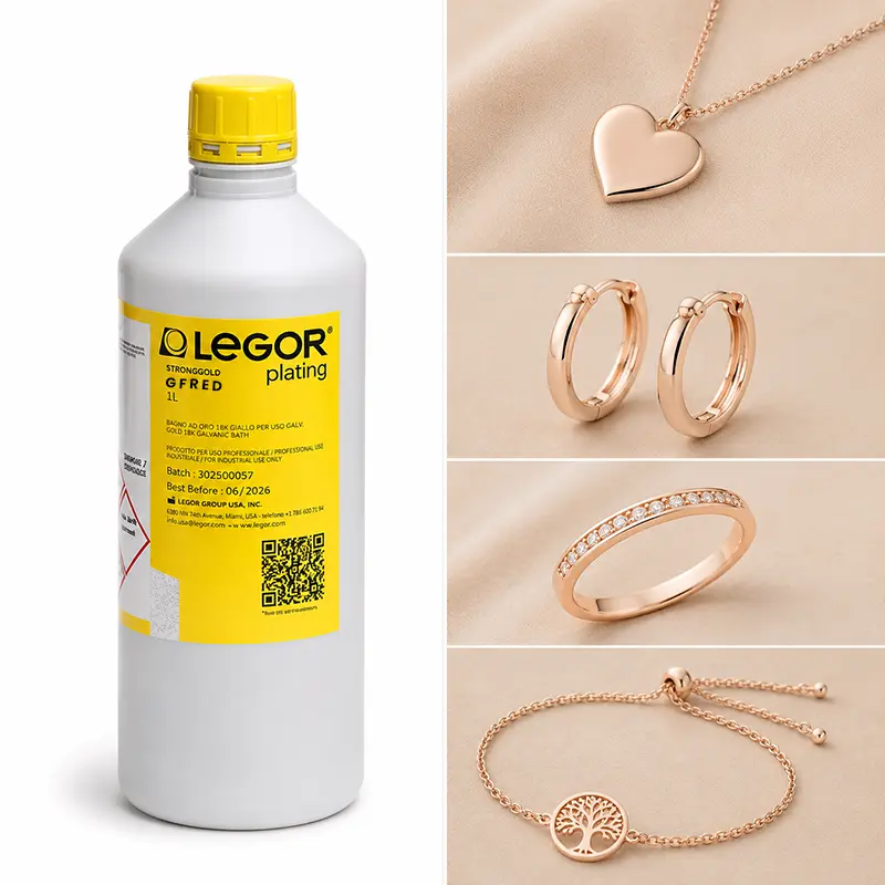Legor Gold Flash Rojo Oscuro (GFRED) — 0,8 g Au/L